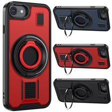 For Apple iPhone 6, 6s, 7, 8 Shockproof Rugged Case Ring Holder Protective Cover