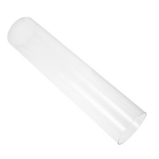 2Pcs Transparent Glass Pillar Candle Sleeves Windproof Reusable Hurricane Covers