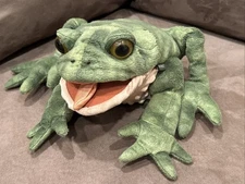 Folkmanis Large Frog Toad Bullfrog Plush Hand Puppet Full Body