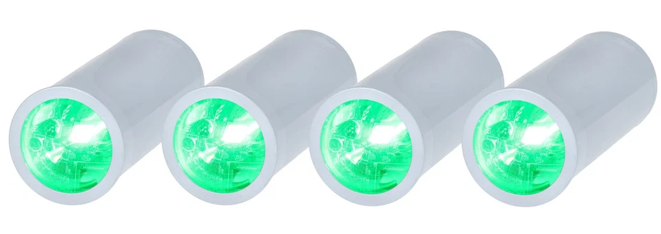 Rockville 4 PACK MINI HALO WHITE DJ Wash Lights+Bag, Wireless DMX/Rechargeable - Image 3 of 4