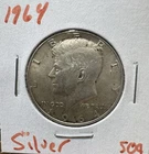 1964 90 percent silver kennedy half dollar