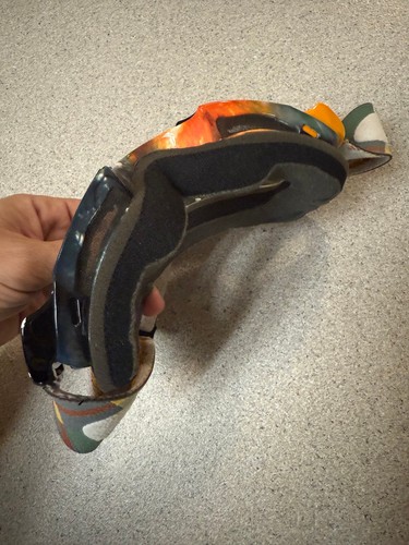 Oakley Unisex Adult Eero Ettala Splice Ski Goggles. green orange cameo. frames - Picture 3 of 6