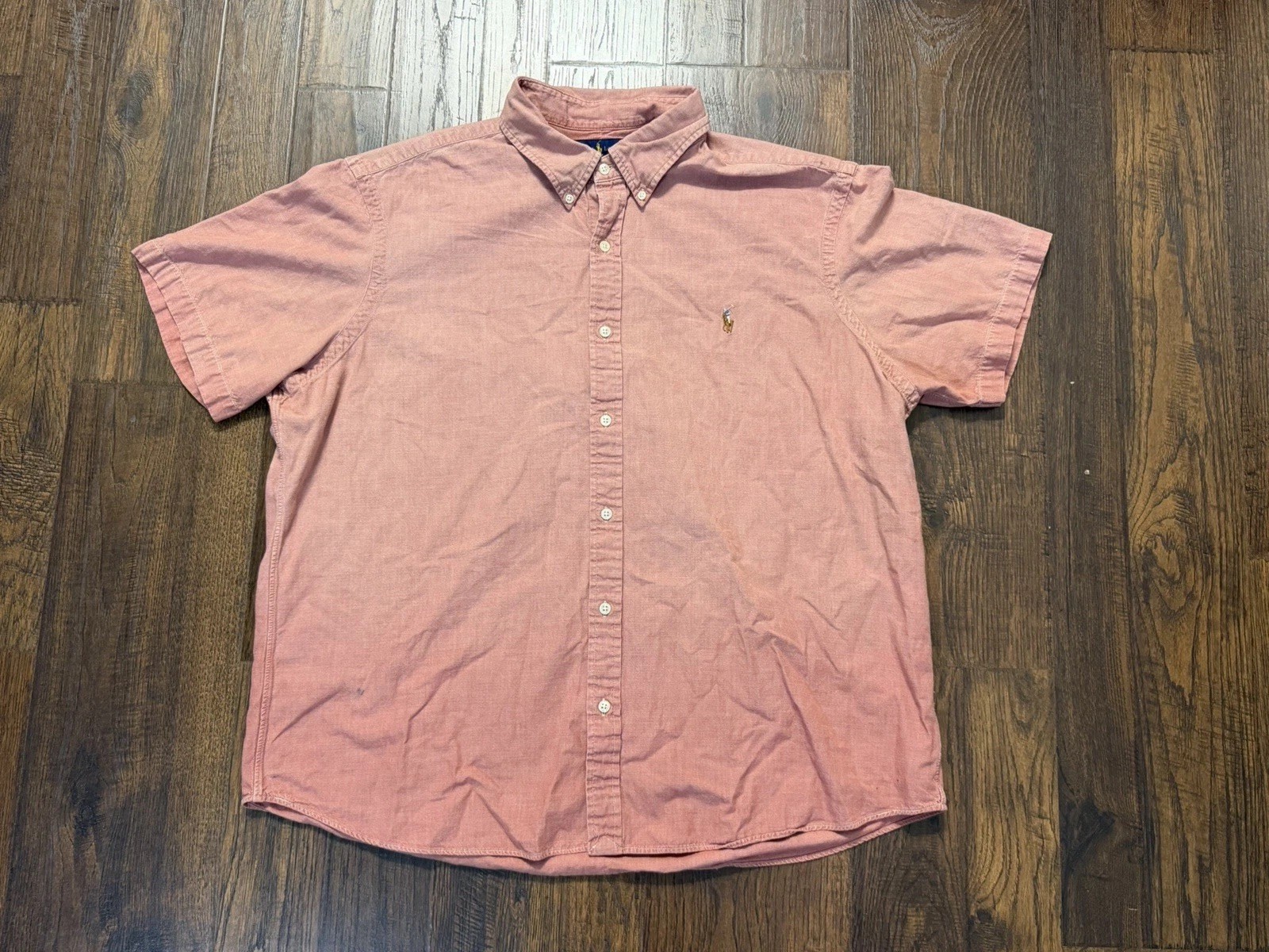 Polo Ralph Lauren Classic Fit RL Untucked Button Down Shirt Mens XXL Preppy
