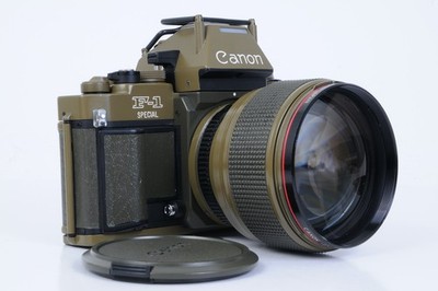 Canon F-1 Special ''U.S. Marine Corps'' + FD 85mm 1.2 L (Selten!) FOTO JESCHNER
