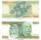 BRAZIL NOTE 1000 CRUZEIROS (1979) P 197b XF