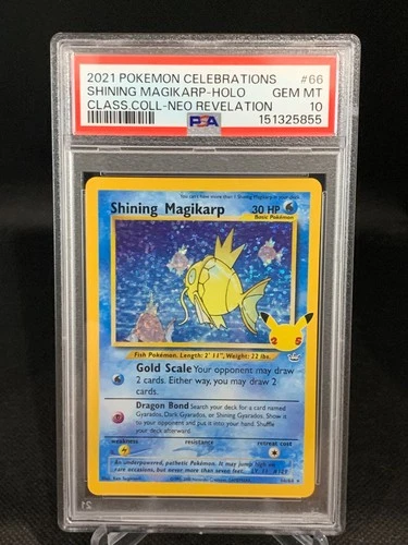 2021 Pokemon SWSH Celebrations Shining Magikarp Classic #66/64 PSA 10