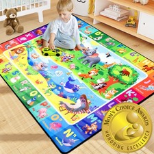 Diysani ABC Kids Rug 3x5FT Non-Slip Washable Play Carpet Baby Play Mat
