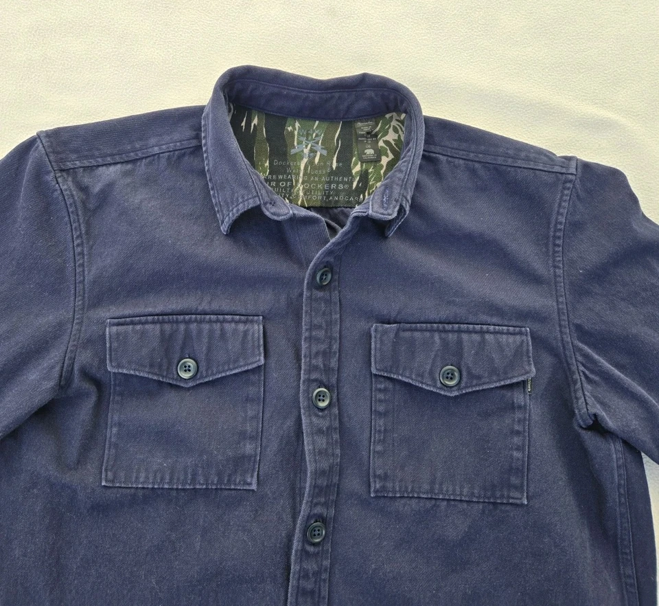 Camisa utilitaria Dockers x Jon Rose Collection para hombre grande azul marino ropa de trabajo Foto 3 de 4