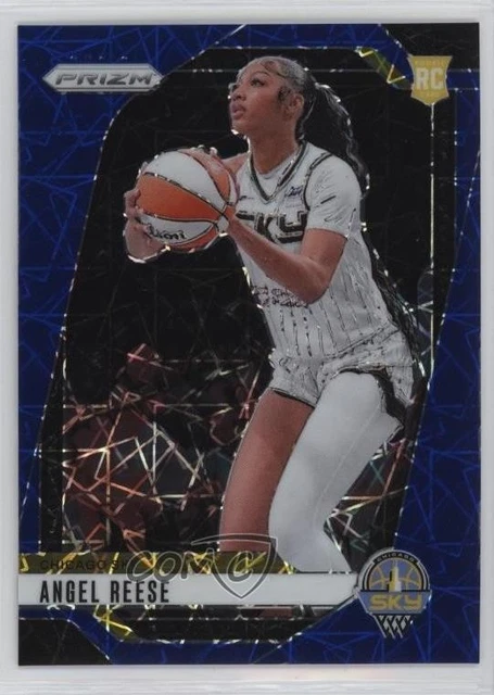2024 Panini Prizm WNBA Blue Velocity Prizm Angel Reese #10 Rookie RC
