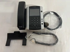 Polycom VVX 501 Business Media Phone Black Cleaned Tested New Cords Warranty
