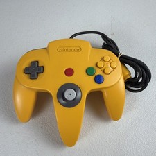Nintendo 64 Original Controller YELLOW N64 Authentic OEM Tested