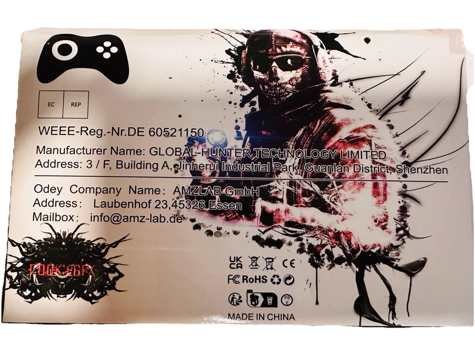 Replacement PS4 Controller Usergaing Wireless Controller Black And Red - Image 2 of 3