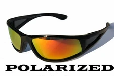 Premium black polarized sunglasses fire mirror Golf-ing Fish Shade pc7331pol/RV