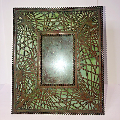 Antique Tiffany Studios New York Bronze Green Favrile Art Antique Tiffany Studios New York Bronze Green Favrile Art