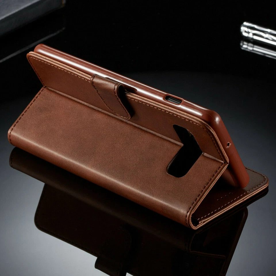 Leather Case For Samsung S25 S24 S23 S22 Ultra S21 A16 A56 A55 Flip Wallet Cover - Image 4 of 4