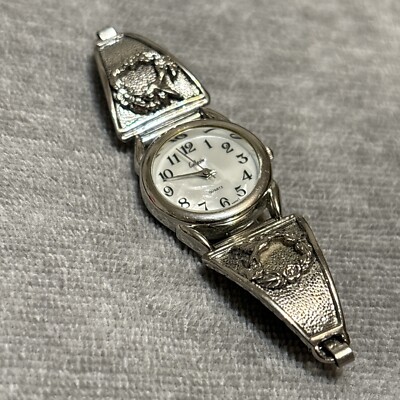 silver dress watch ladies Vintage Silver-tone Caravelle Ladies Watch