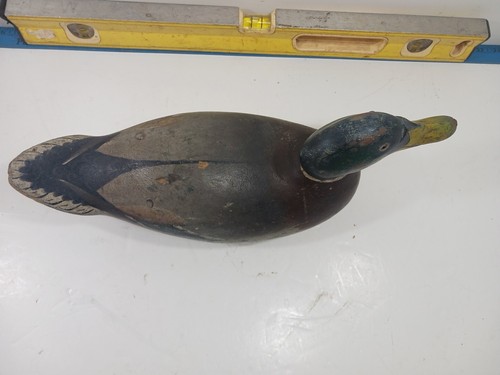Mason Premier Mallard Drake Duck Wood Duck Decoy Original Paint Detroit MI - Picture 2 of 12