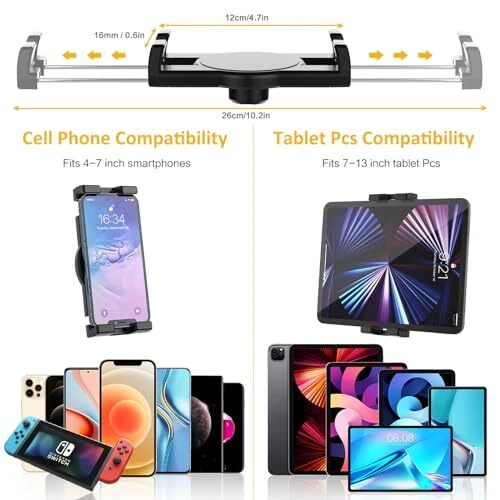 Car Headrest Tablet Mount, Car Backseat Tablet Holder for Kids Silver - Image 3 of 4