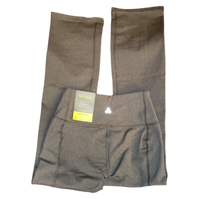 Tek Gear Shapewear Pants Bootcut Charcoal Grey Black Petite XS Short JJ2099 