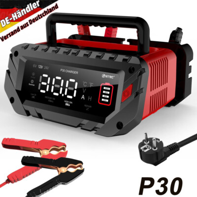 Batterieladegerät 12V 24V LKW,10A-25A Auto Lithium LiFePO4 AGM GEL SLA Reparatur