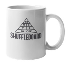 Floor, Ground or Deck Shuffleboard Court Printed on Coffee & Tea Gift Mug