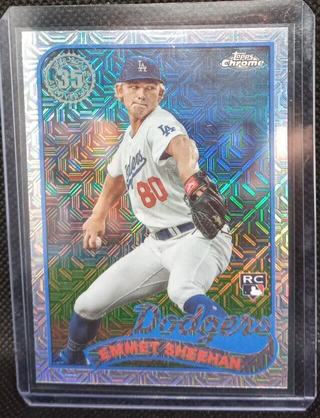 2024 Topps Series 1 Emmet Sheehan Mojo Silver Pack T89C-38 Dodgers Rookie Card