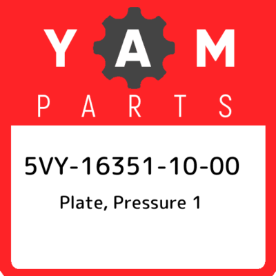 #ad 5VY 16351 10 00 Yamaha Plate pressure 1 5VY163511000 New Genuine OEM Part $54.35