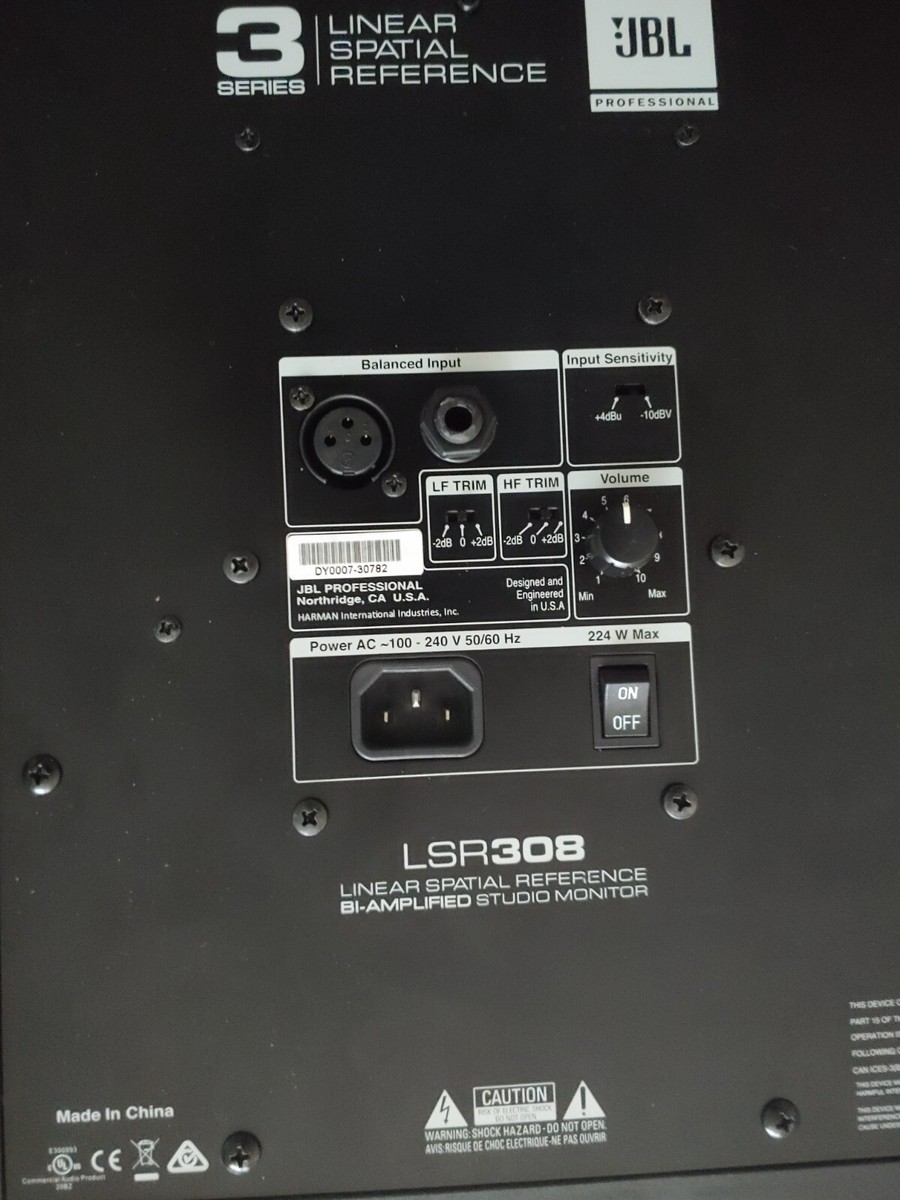 JBL PROFESSONAL LSR308 スタジオスピーカー2本 Amazon | 【国内正規品