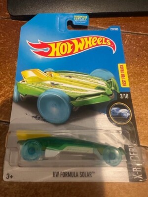 2017 Hot Wheels X-Raycers HW Formula Solar #227 Green/Yellow