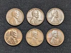 1929-S, 1935,  1935-S, 1936, 1936-D, 1937 Wheat Cent VF-AU (6 Coins) Lot#23C38
