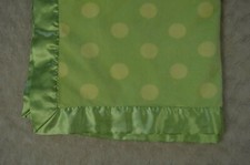 Bearington Baby Collection Green Security Blanket Lovey Yellow Polka Dots Spots