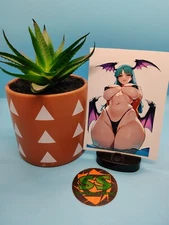 (4.5 Inches) Morrigan Aensland (Bikini #2) - Water-Resistant Vinyl Sticker