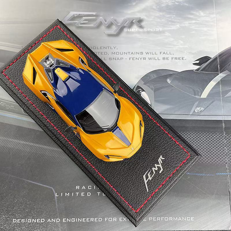 Buonarte 1/43 W Motors Fenyr Supersport car model Metallic Yellow