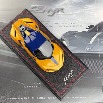 Buonarte 1/43 W Motors Fenyr Supersport car model Metallic Yellow