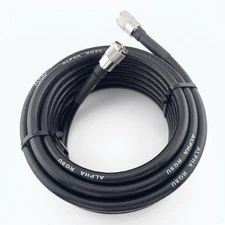 ALPHA - 125ft RG8u Coax Cable with AMPHENOL PL259s attached