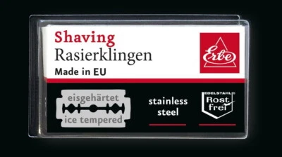 10 Rasierklingen ERBE SOLINGEN für Rasierhobel Doppelklingen-Rasierer rostfrei