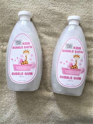 (2) KIDS BUBBLE BATH 33.8 oz Bubble Gum Scent from Dead Sea Collection