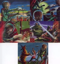 Mars Attacks 3-Dimension Chase Card Set 5 Cards