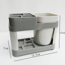 Toothbrush Stand Holder Toothpaste Stand Holder with Single Cup Bathroom Storage