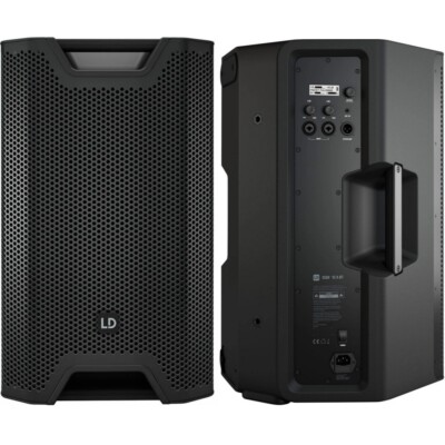LD SYSTEMS ICOA 12A BT Compact Black Bluetooth Coaxial 12'' PA System Pair