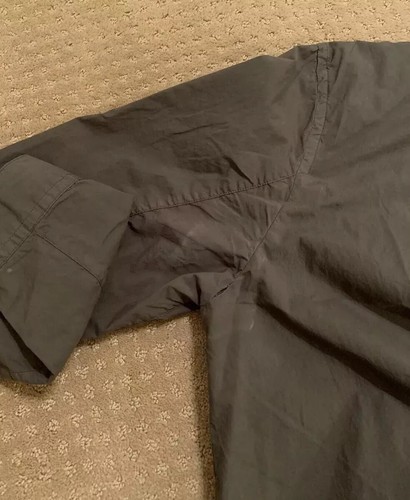 Helmut Lang Bondage Button Up Shirt Strap Seat Belt Olive Green Khaki Medium M - Picture 9 of 9