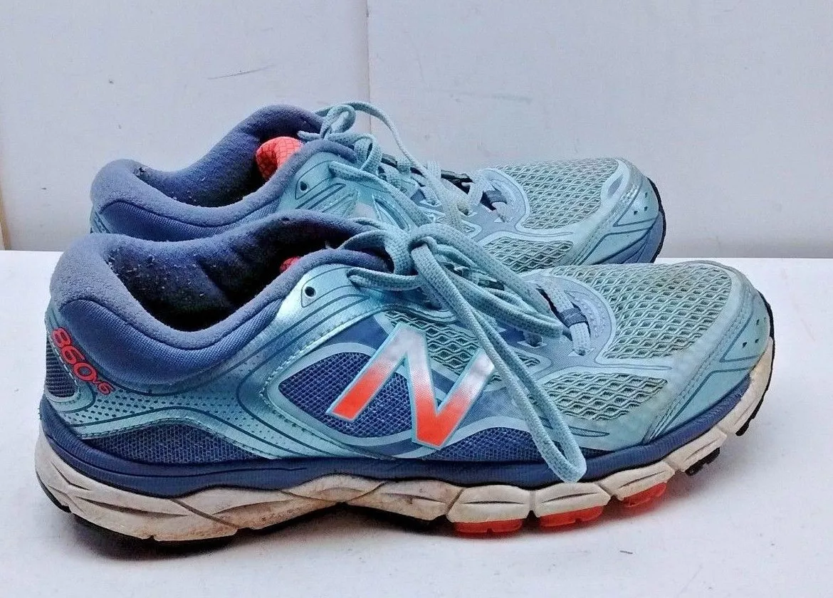 New Balance Women 9.5M 41 Blue Mesh Lace Up Athletic Sneaker Shoes