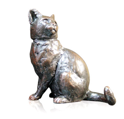 Richard Cooper Studio Bronze Cat Sitting Ltd Edition