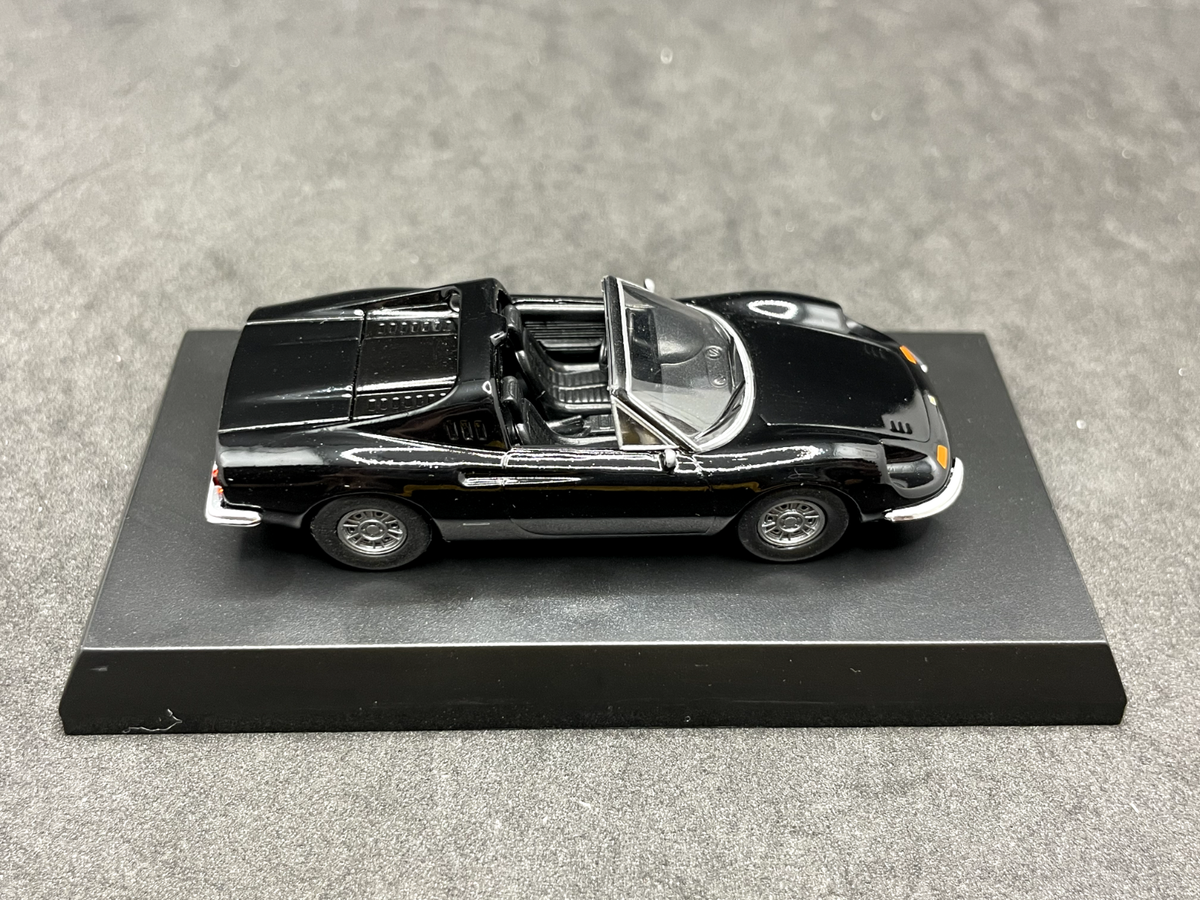 Kyosho 1/64 Ferrari collection 4 Dino 246 GTS Black Diecast Kyosho 1/64 Ferrari collection 4 Dino 246 GTS Black Diecast