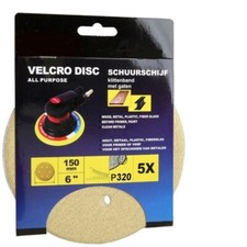50Stk Schleifscheiben K&ouml;rnung 320 , &Oslash;150mm Klett , W2246