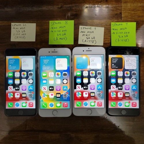 Apple iPhone Assorted Lot of 22 (iPhone 5s,6s,6splus,SE,7,7plus,8) - Picture 10 of 15