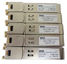 Network Hardware Resale GLC-T-NHR SFP (mini-GBIC)transceiver module 1GB LOT OF 5