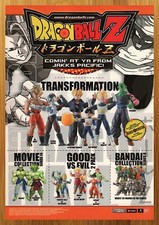 Figuras de acción Dragon Ball Z 2006 anuncio/póster impreso Jakk's DBZ troncos juguete arte años 00