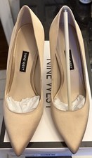 NINE WEST Women’s Beige Tatiana Pointed Toe ,Stiletto Pumps Heels 7M , NWB
