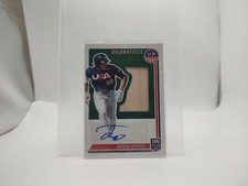 2022 Panini Stars & Stripes - Jayden Hylton - Silhouettes BAT Relic Auto /49